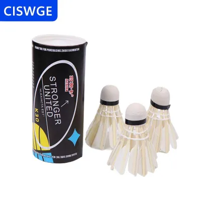 [COD] CISWGE 3pcs cầu lông cầu lông chuyên nghiệp trắng tốc độ cao vịt lông cầu lông bóng cho trò chơi Đào tạo thể thao thực hành thanh thiếu niên