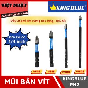 Mũi bắn vít Kingblue PH2 kích thước 1/4 inch-Điện Máy Việt Nhật V50S-V65S-V100S-V150S
