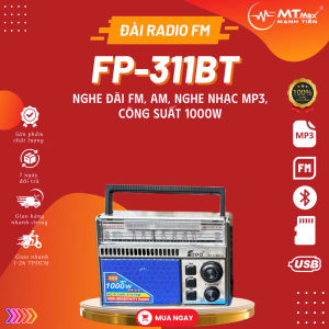 PHIÊN BẢN MỚI Đài Radio Bluetooth FP-311BT pin mặt trời nhận sóng trên 3 băng tần FM AMSW nghe đài bất cứ mọi nơi sử dụng tiện ích không sợ hết pin  thiết kế cổ điển hoài niệm