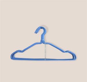 UnihomSG [ReadyStock]bundle of 2 metal hanger Plastic wrapped Clothes Hanger 10PCS Bundle