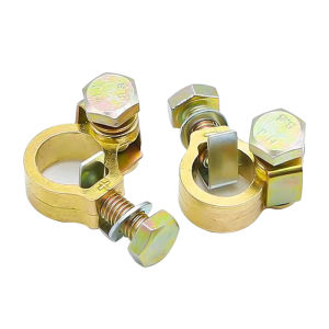 2pcs Copper Battery Terminal Clamps Brass Battery Terminals Connectors Clamps For Car Truck Boats