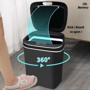 Touchless Smart Rubbish Bin Motion Infrared Sensor Trash Garbage Rubbish Dust Bin