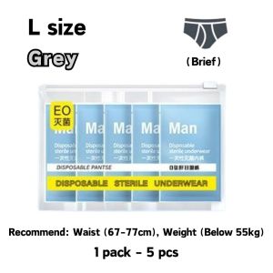 Jtravel Disposable Underwear Men Male Travel Panties Man Cotton 5/10pcs Seluar Dalam lelaki 男士纯棉内裤 E