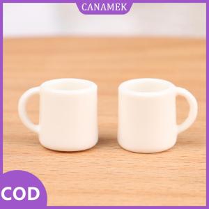 CANAMEK✨ 4 cái bộ 1:12 Dollhouse thu nhỏ cup Trắng Mug nước uống cup Tea Cup mô hình trẻ em giả vờ chơi đồ chơi nhà búp bê phụ kiện trang trí nội thất