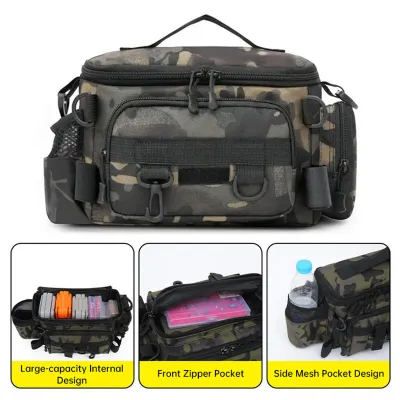 SYLPH New Lure Bag Multifunctional Waist Bag Multifunction Fishing Bag Large Capacity Tackle Bag Waterproof for Fishing Outdoor Rod Bag & Storage Bag Fishing Bag Fishing Backpack Lure Bag Material Attach Rod