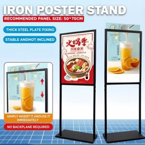 Sign Holder Floor Stand Heavy Duty Pedestal Poster Banner Stand Double Sided Poster