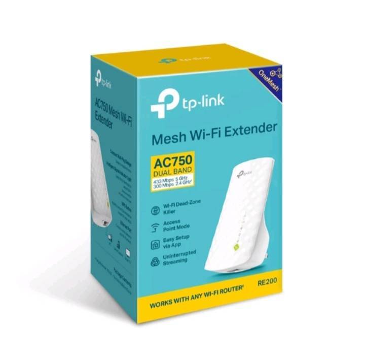 TP-Link RE200 AC750 Repeater ตัวขยายสัญญาณ WiFi (Wi-Fi Range Extender ...