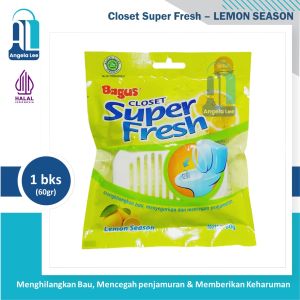 Bagus Closet Super Fresh Kamper Pengharum Kloset Duduk Toilet 60gr