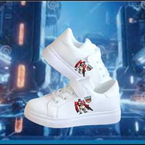 Sepatu sekolah anak Laki laki Robot Transformers / sepatu anak Laki laki gambar robot optimus prime ROBOT01