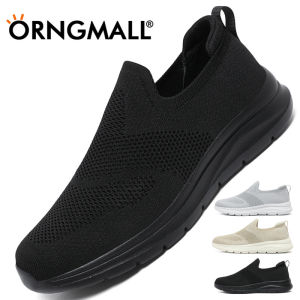 ORNGMALL Walking Shoes Men Sock Sneakers Lightweight Comfy Breathable Slip on Male Casual Pull-on Daily Shoes Men Anti-slip Shoes Suitable for Daily Leisure 39~48