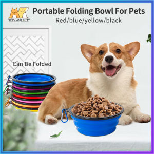 Dog travel folding bowl pet portable folding bowl dog cat silicon bowl