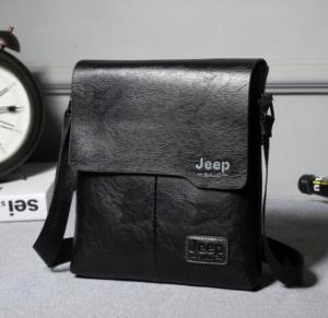 JEEP BULUO Mans Bag 2PC/Set Men Leather Messenger Shoulder Bags Business Crossbody Casual Bags Famous Brand Male Drop Shipping