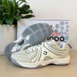 Giày Kumpoo E305 xám (Giày cầu lông pickleball bóng chuyền nam nữ)