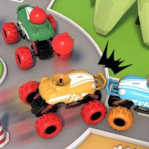 [TM77]Mainan Mobil Per Balap Karakter Lompat / Wheel Drive Vehicle / Pull Back Car / Mainan Anak Viral / Mainan Mobil Tarik