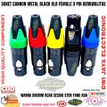 Socket Cannon / Soket Canon / Jek Contra XLR Female 3 Pin Berkualitas. 