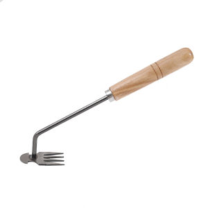 Garden Weeder Loosening Soil Digging Tools 4/11 Rake Manual Weed Grass Rooting Shovel  Manual Plough Rake Triangle Small Tip Hoe