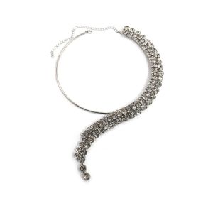 CHUAN Quá Phóng Đại Dây chuyền cương châu Âu Quà tặng Trang sức vòng cổ Vòng cổ đính đá Thanh lịch Dây chuyền nữ Phụ nữ