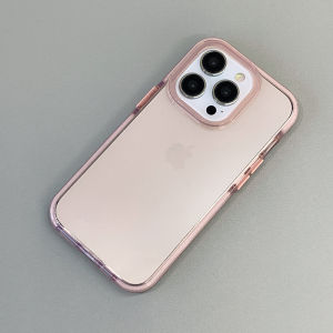 CrashStar เคสซิลิโคนนิ่มใสด้านขอบด้านเคสโทรศัพท์กันกระแทกสำหรับ iPhone 16 15 Pro Max 14 Pro Max 13 Pro Max 15 14 Plus เคสเคสใส่โทรศัพท์กันตกแบบเรียบง่ายขายดี