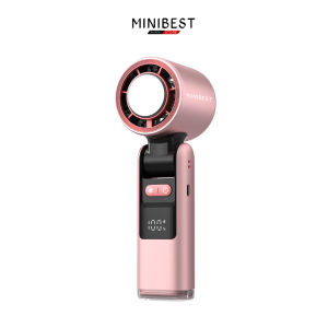 Minibest MB-F06 Mini Fan Kipas Angin 4000mAh portable High Speed Turbo Fan Digital LED Display LED Light