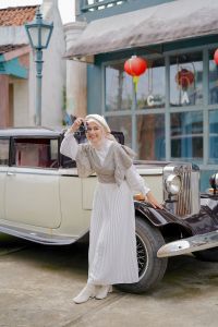 Outer Korean Top Vest Tartan Rumbai Pita Korea Syle Blouse Cardigan Kekinian Terbaru Murah