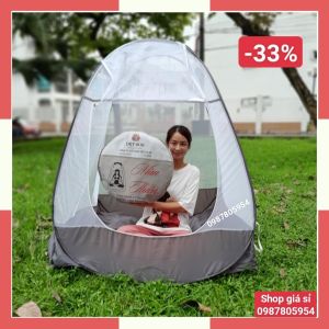 [Chính Hãng Dệt 10/10] Mùng Màn Ngồi Thiền Tự Bung D*R*C = 1m*1m*1m35 Bảo hành 18 tháng