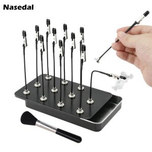 Model Painting Stand Base 12PCS Magnetic Flexible Alligator Clip Sticks Kit for GUNDAM Model Painting Airbrush Paint Stand Base Holder Spray Booth