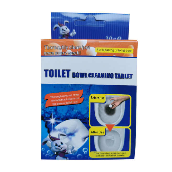 Rabito Toilet Bowl Cleaning Effervescent Tablet 10g*6 Remove Yellow ...