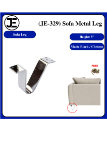 5" Furniture Upholstery Solid Steel Sofa Leg Furniture Leg Cabinet Leg DIY / sofa legs (JE-329)
