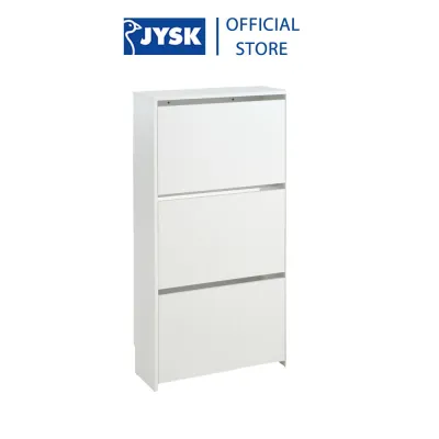 Tủ giày | JYSK Bakhuse | gỗ công nghiệp | trắng/sồi | nhiều kích thước