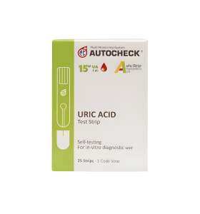 Autocheck Uric Acid Strip – Isi 25 Strip Tes Asam Urat