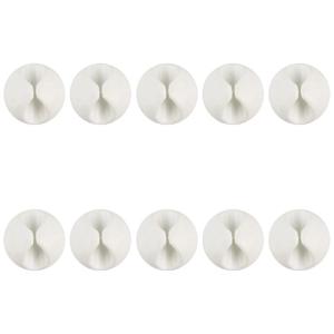 10Pack Adhesive Cable Clips Holders For Efficient Cord Management Suitable For Office Desks Home Entertainment Centers