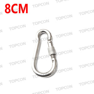 Oversized Iron galvanized safety insurance buckle carabiner heavy carabiner hook spring buckle with screw buckle