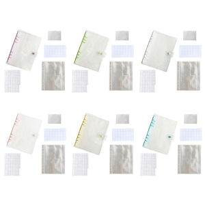 Chinatera Diamond Painting Storage Book Beads Container A5 Album Binder with Pockets Self Sealing Plastic Bags Clear Loose Leaf Organizer