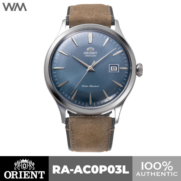 Orient Bambino Version 4 Blue Pastel Dial Automatic Watch Suede Strap RA AC0P03L RA AC0P03L10B Lazada PH