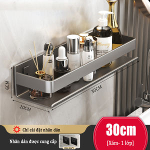 YissTiee Kệ nhôm không cần dán decal thích hợp cho phòng ngủ phòng tắm nhà bếp