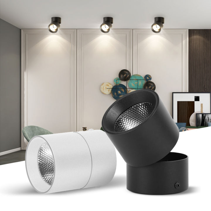 LED Spotlight For Ceiling Tri Color  Spotlight 7W 10W 15W Spot Lights Led Downlight 220V Track Lamp 3 lighting colors Led Ceiling Fixture For Living Room Bedroom Home Lighting