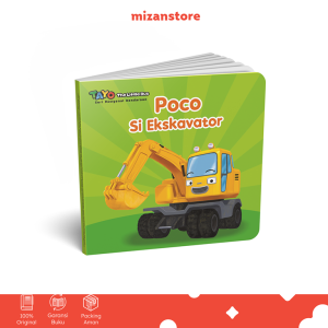 Tayo Seri Mengenal Kendaraan: Poco Si Mobil Ekskavator Boardbook | Buku Cerita Anak Mizan