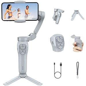 ZUZG Gimbal stabilizer for Smartphone3-Axis Phone Gimbal for Android & iPhone 14 Pro MaxPhone Stabilizer for Video Recording with Face/Object TrackingVlogging Kit L7C Pro