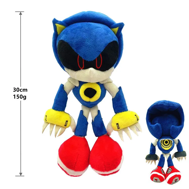 1pcs 25-32cm Sonic The Hedgehog Peluche Toys Black Blue and Red
