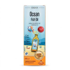 ORZAX Ocean Fish Oil Orange 150ml Liquid Kids Omega 3 EPA DHA IFOS 5 Star Brain Vision Immunity