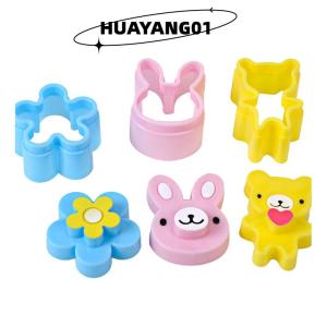 HUAYANG01 [2023 new HOT FASHION] lazlook 3 PCS Sandwich Crust Cutter Cookie Bread Mold Bento Maker Rabbit Panda Flower