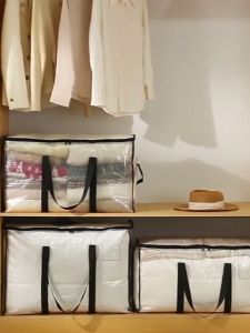 Extra Large Moving Bags Heavy Duty Storage Tote with Zipper Handle Waterproof Organizer