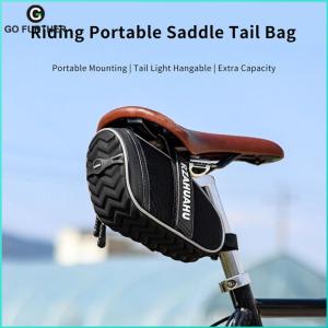 Bike Storage Waterproof 1L Saddle Bag with Reflective Strips for Outdoor Cycling Trips