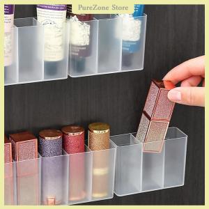 [PureZone] Treo Tường 3 Lưới Hộp Đồ Trang Sức Tủ Tự Dính Đồ Lặt Vặt Lưu Trữ Hộp Lông Mày Bút Chì Son Môi Môi Men Tổ Chức