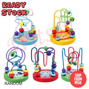 Cartoon Wooden Beads With Box/  Mainan Manik - Random (2532)