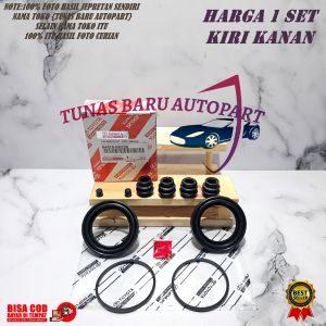 KIT KALIPER KARET REM CAKRAM DEPAN INNOVA REBORN 1SET UNTUK 2RODA