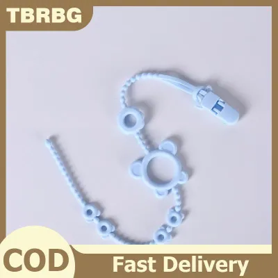 TBRBG สายรัดจุกนมปลอมซิลิโคนสำหรับเด็กกันตกห่วงโซ่ที่ใส่จุกนมแบบนุ่มเกรดอาหารสำหรับทารกทุกวันและอุปกรณ์เสริมสำหรับใช้งานกลางแจ้ง