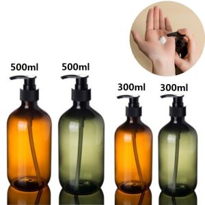 [SG SELLER]300/500ml Lotion Shampoo Shower Gel Soap Dispenser Empty Bath Pump Bottle