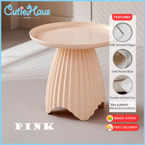 CUTIEHAUS Minimalist Cream Style Sofa Round Side Table Living Room Corner Creative Coffee Table Meja Sisi Bulat Ruang Tamu - Fulfilled by Cutiehaus