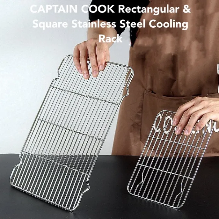 Rectangle Grill Rack Rectangular And Square 304 Stainless Steel Cooling Rack Grill Grill ...